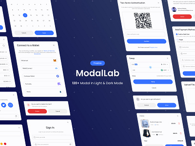 ModalLab - 120+ set of UI modals crypto design desktop echo echo design echodesign ecommerce modal modal kit modallab notfications pop over pop up product design task manager ui ui design ui kit ux web