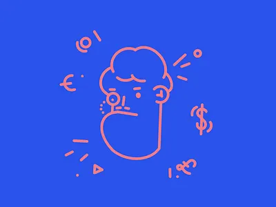Broker design doodle icon illustration procreate