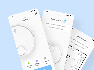 Vacuum Hub adobexd dailyui design hub mobile ui ux vacuum xddailychallenge