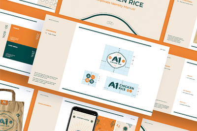 A1 CHICKEN RICE art direction brand brand design branding design identity design illustration logo visual identity