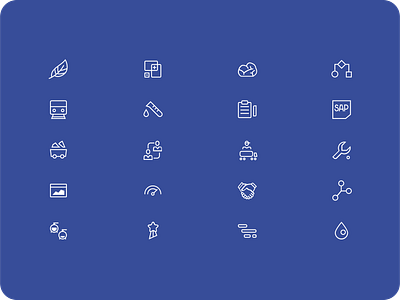 ILEX - Icon Set - Mobile Application branding coal design energy gas icon logo storage ui ux vector