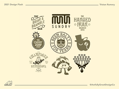 2021 Recap Part 5 apparel design badge design brand identity brand studio branding design diner design graphic design hard cider illustrator logo logosystems mascot design vector