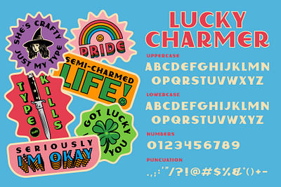 Lucky Charmer design font type