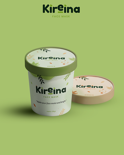 Kireina Packaging Skincare branding graphic design logo mockup packaging