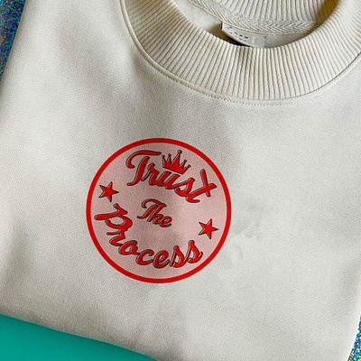 Trust the process t-shirt design apparel design fashion illustation logo logotype quote trust the process tshirt design tshirt logo vector