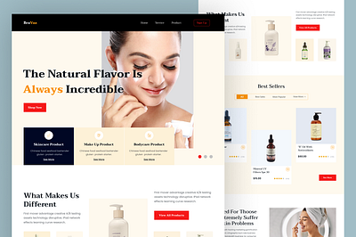 Beauty Treatment Landing Page agency beauty clinic beauty product beauty salon beauty website cosmetic cosmetic website design home page landing page salon skincare spa spa landing page spa website treatment ui ui design uiux web design