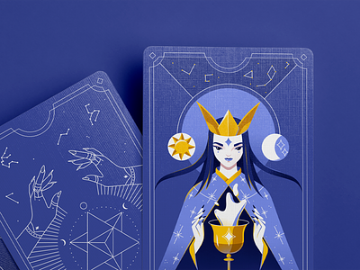 Hello Chakra - Design and Illustrations for Tarot Cards 2d 2d illustration atmospheric atmospheric design colors illustration illustrator magic tarot tarot cards