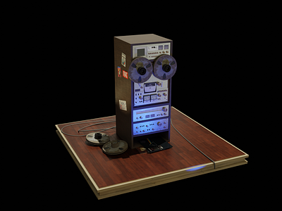 Blender 3d Music Box Modeling 3d blender3d box light lowpoly maya modeling music render texture zbrush