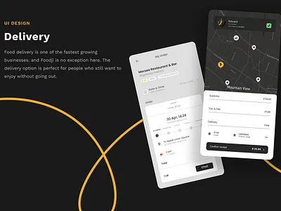 Food ordering app- "Delivery pages" app interface minimal mobile mobile app mobile apps mobileappdesign ui ui design ux uxui design
