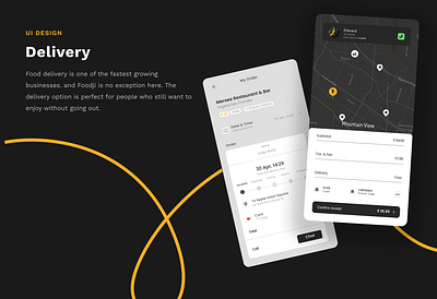 Food ordering app- "Delivery pages" app interface minimal mobile mobile app mobile apps mobileappdesign ui ui design ux uxui design