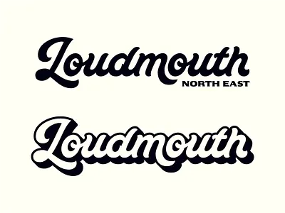 Loudmouth Logo Wordmark brand identity branding cannabis custom type hand lettering handlettering juice script lettering lettering logo logo logo concept logo design logo designer logotype marijuana script logo
