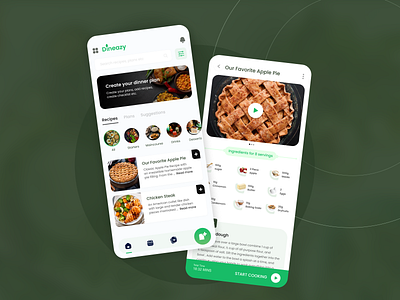 Dinner Planner ! design dinner planner food app mobile planner product design recipes app ui uiux user experience