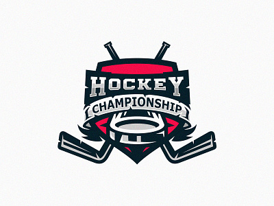 Hockey championship logo concept design graphic design hockey logo logodesign sportlogo sports t shirt uniform vector