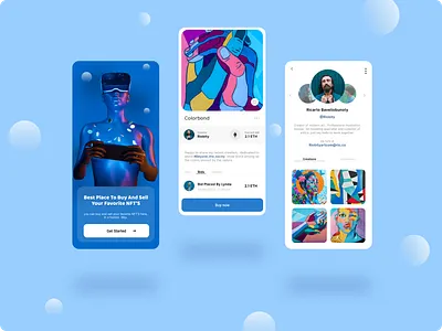 NFT Buy & Sell App app ui ux