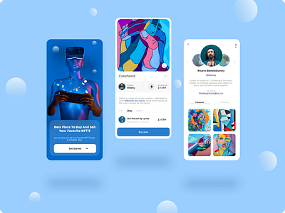 NFT Buy & Sell App app ui ux