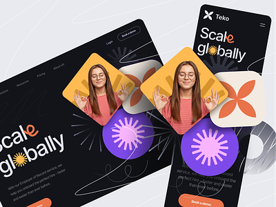 Teko - webdesign concept brand branding business design graphic design illustration inspiration ui web webdesign