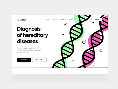 Biotech Company Website animation analysis bio biology biotech clinic design health health website healthcare healthcare website site web web design website