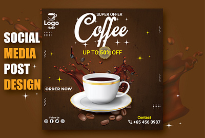 Social Media Post Design... ads design branding coffee post design design fb post flyer graphic design instagram post design moder poster promotion poster restaurant social media post design