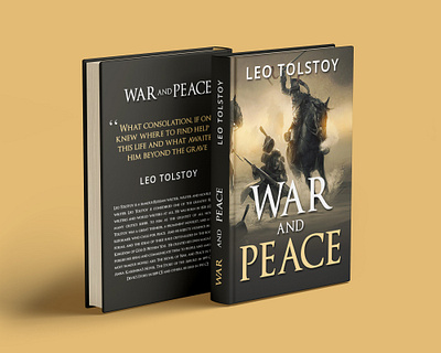 War & Peace Novel / book cover design author book book cover brand cover fantasy france literature love novel philosophy poetry reading russia writer