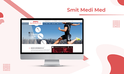 Healthcare product manufacturer website design branding graphic design ui