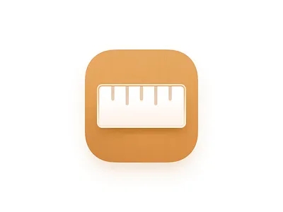 Ruler Icon bigsur icon big sur icon ios icon iphone icon mac icon macos icon osx icon operating system icon os icon realistic icon app icon ruler icon sandor skeu icon skeuomorph icon skeuomorphism icon tool icon user interface icon ui icon gui