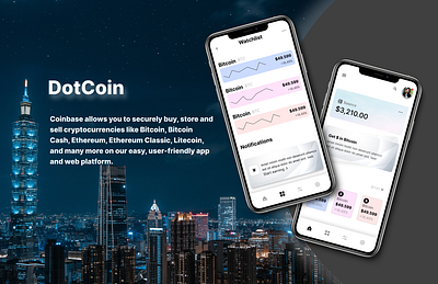 DotCoin app branding design icon illustration typography ui ux