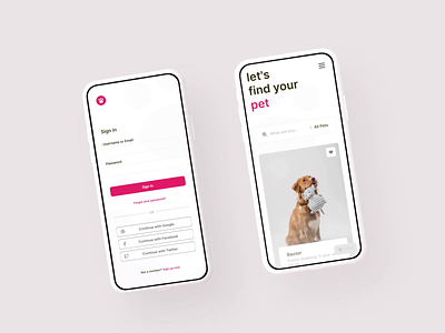 Finder Pet Mobile animation app brasil brazil ca canada cat design dog interface mobile new york pet são paulo ui uidesign uiux