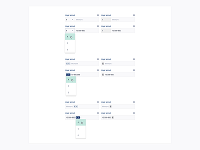 Unit select option component design design system field form input product product design select switch ui ui design unit ux ux design