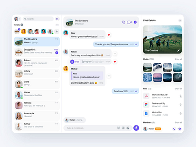 Viber Desktop App animation app chat chatting clean dark dashboard desktop interface message messaging messenger minimal ui viber web