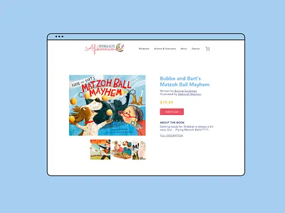 Intergalactic Afikoman • Website Redesign bookstore bookstore design bookstore website childrens book childrens bookstore creative website ecommerce playful web design ui design ux design uxui design web design website design website redesign