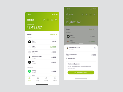 🏦 Banking Dashboard iOS actionsheet app banking clean ui dashboard design finance fintory home screen interface ios mobile tabbar ui ux