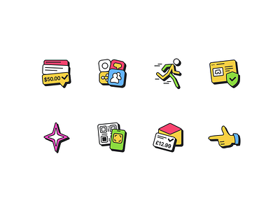 New Icons Set for Private Client doodles figma hand draw icondesign iconography icons outline pen draw sketch