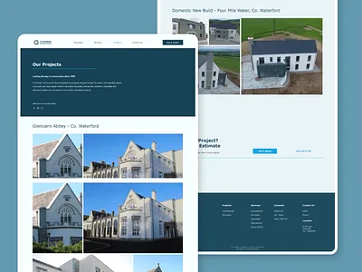 Construction Company Website Design branding designireland ireland productdesign uidesign uiuxdesign userexperiencedesign uxdesign webdesign webdevelopment websitedesign