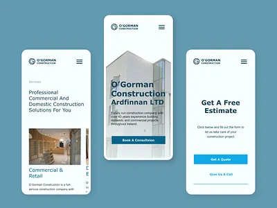 Construction Website Design and Development branding design designireland illustration ireland logo product design ui design uidesign uiuxdesign ux design web design webdesign websitedesign