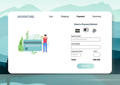 Credit Card Checkout challenge checkout credit card credit card checkout dailyui design pay now paying ui uiux ux web