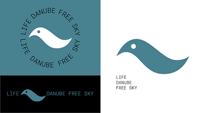 Life Danube Free Sky bird danube icon logo wave