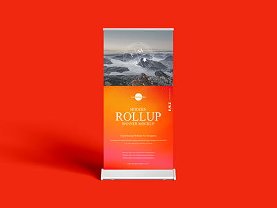 Free Standee Rollup Mockup banner mockup