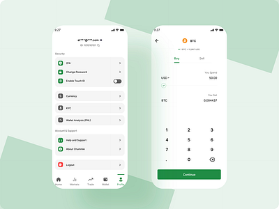 Chummie app design ui