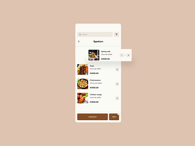 Restaurant menu app branding design icon illustration typography ui ux