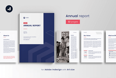 Annual Report a4 annual annual report book book template catalog clean design indesign investor logo magazine plan presentation print printable report report tempate startup template