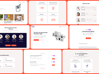 Ninedots.io jobs landing page recruitment techjobs techrecruitment ui ux ui design uidevelopment uiuxdesign web design website