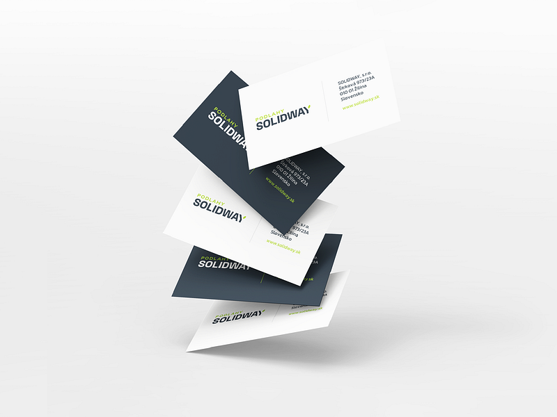Business card Solidway branding business card corporate identity logo offline marketing visual identity
