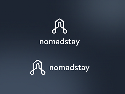 Nomadstay: Logo Design Variant app branding design icon illustration logo typography ui ux vector