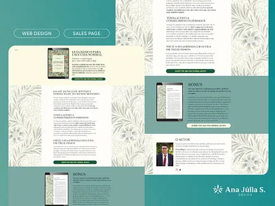 Sales Page design illustration landing page typography ui