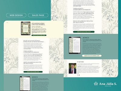Sales Page design illustration landing page typography ui