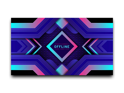 Futuristic Streaming Background Design abstract background banner design elegant futuristic gaming graphic live luxury metallic modern play streamer ui vector wallpaper web design youtube yt