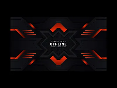 Modern Gaming Streaming Background Design background bg black cool dark design elegant futuristic gaming graphic luxury metallic modern page red tech techonology ui web