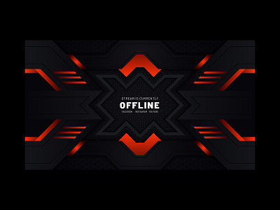Modern Gaming Streaming Background Design background bg black cool dark design elegant futuristic gaming graphic luxury metallic modern page red tech techonology ui web