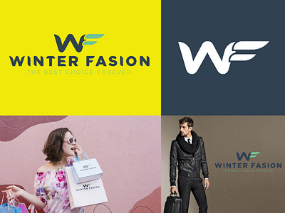 WINTER FASHION LOGO - BRAND IDENTITY DESIGN brandidentity brandidentitydesign branding creativelogo design flatlogo graphicdesign graphicdesigner logo logodesign logodesigner logoinspiration logomaker logos minimalistlogo modernlogo uniquelogo wflogo winterfashionlogo