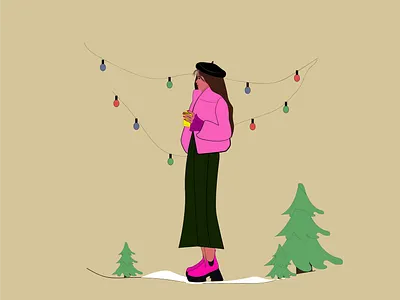 walk design graphic design illustration illustrator portrait woman